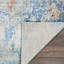 Tapis bleu / gris / rouge Atanasa-158819921