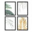 «Green Gold Forest», ensemble de 4 impressions murales collage sur feuilles, impression encadrée sur papier, 4 pièces-93012178-93012179