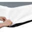 Sommier double pour chambre à coucher - Structure en métal, housse de support en tissu texturé, ajustement-121107385