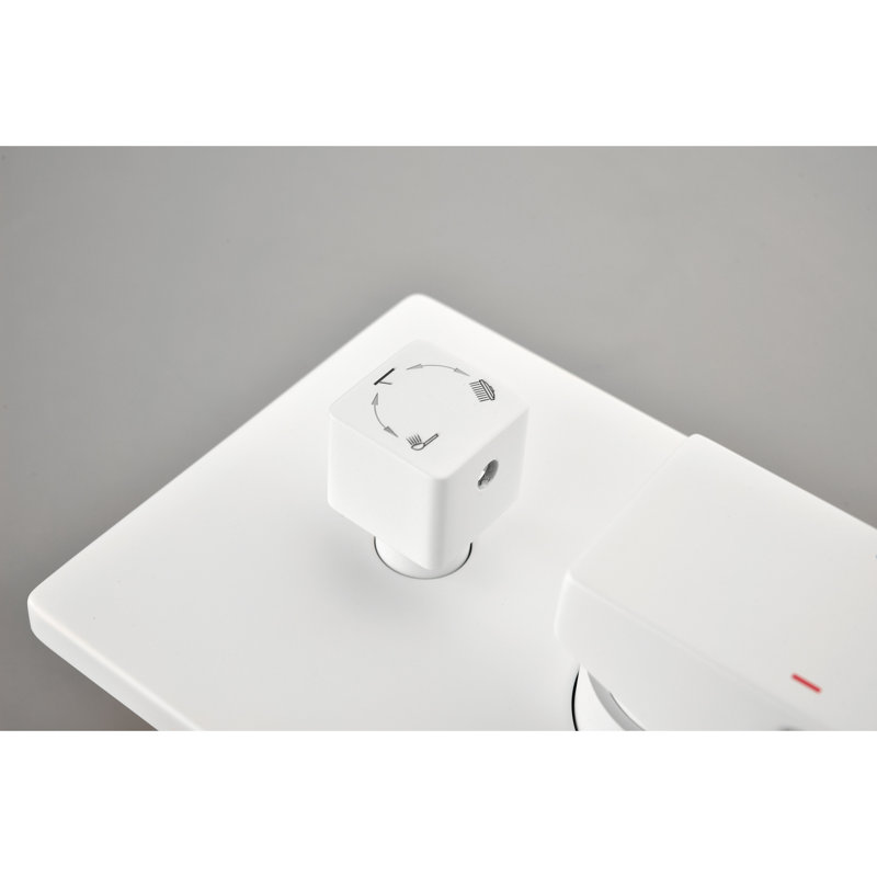 Robinet de douche en laiton blanc