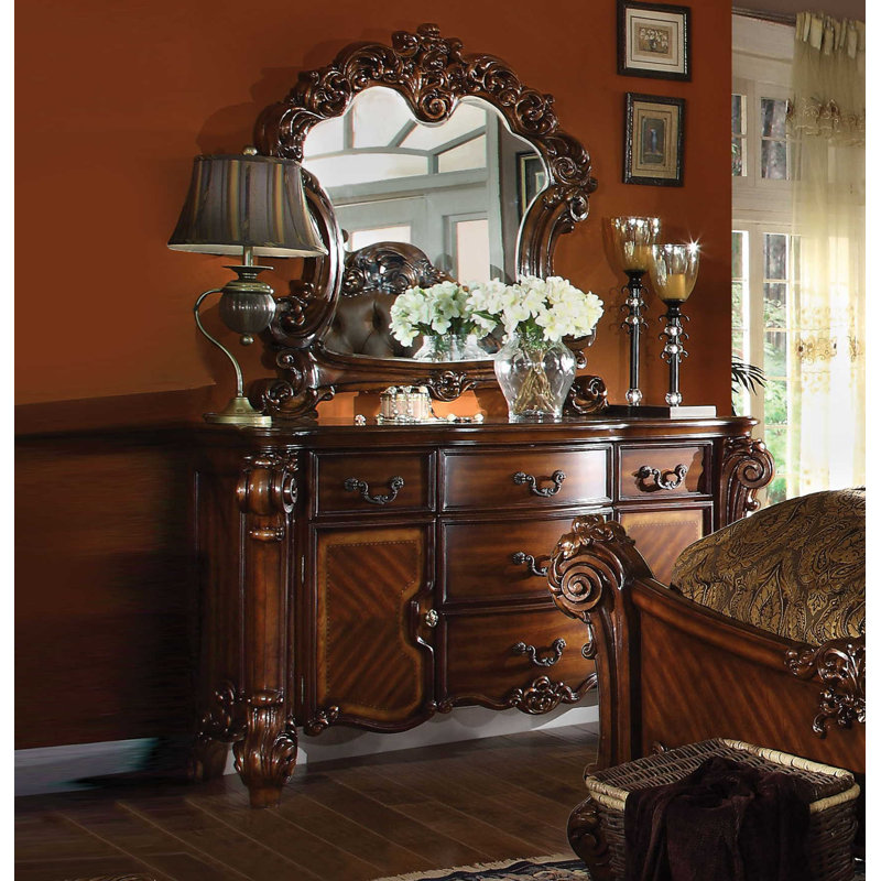 Commode 5 tiroirs Mccarroll, Cerisier