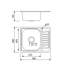 Belfry Kitchen Heracles 480mm W Single Bowl Stainless Steel Drop-In Kitchen Sink with 2 Faucet Holes