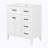 30" White Bathroom Vanity with Ceramic Sink