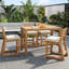 Ensemble de table de patio 5 pièces avec 4 chaises-529756481-529756487