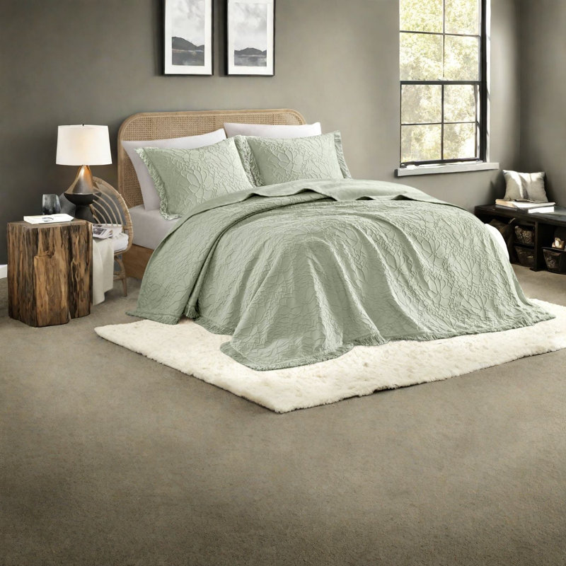 Ensembles de literie pour très grand lit très grand, mélange de polyester maison de ferme florale