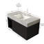 Ensemble de meuble-lavabo flottant 36 po avec armoire de rangement 26 po Flutehaven-138218524-138218527-138218528