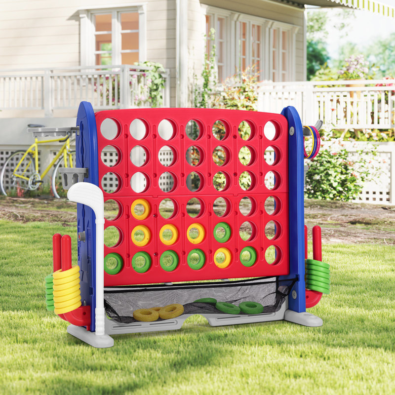 Plastic Four Square Net Game, Red