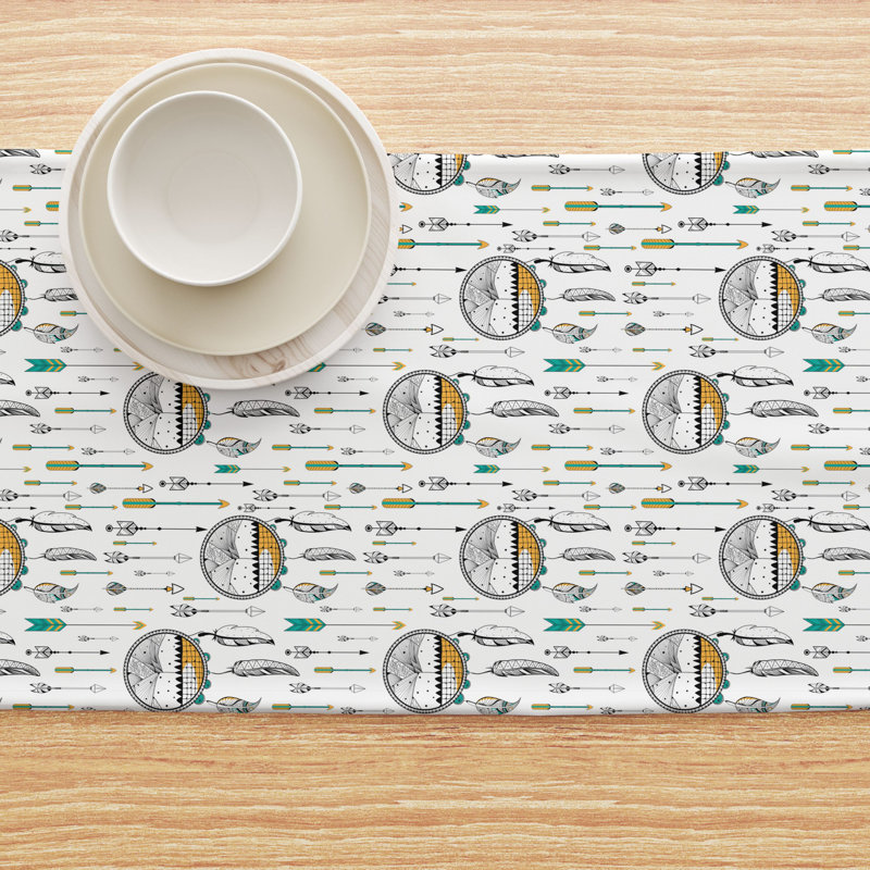 Rectangular Cotton Twill Table Runner, 108" L x 16" W 