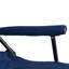 Fauteuil de jardin à haut dossier pour le camping, support de 250 lb, conception pliable, bleu marine, tissu résistant aux intempéries, camping et activités de plein air, léger, structure