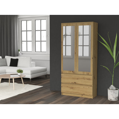 Sherian 2 Door Manufactured Wood Wardrobe