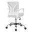Chaise de bureau, hauteur réglable, pivotante, ergonomique, accoudoirs, bureau d'ordinateur, travail, métal chromé, contemporain, moderne