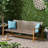 Outdoor Couch - 3 Seater For Use Seat Iron Accents-835237952