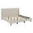 Modern Upholstered Platform Bed With Wingback Headboard And Wooden Legs-1291996738-1291996737