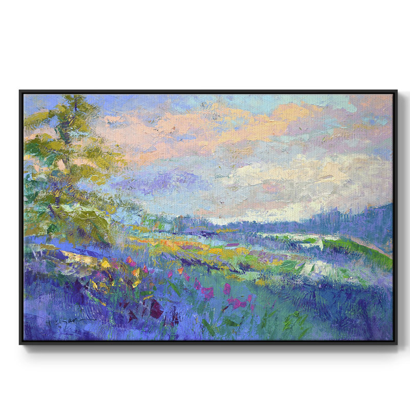 «On a Happy Day», reproduction d'art sur toile, H 17 po x l 25 po x P 2 po, Noir