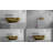 Vast Studio 24” L x 13.8” W Aged Brass/White Vessel Sink – Oval Countertop Basin with Smooth White Interior, Metallic Luxury Finish & Modern Spa-Inspired Sculpted Design-121432081