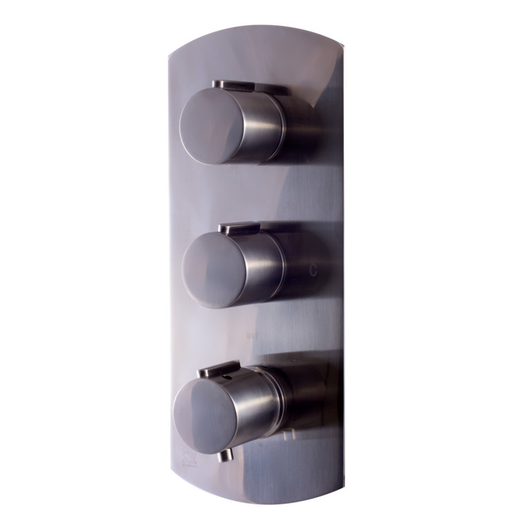 Round 2 Way Thermostatic Shower Mixer