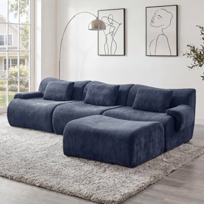Canapé modulaire rembourré 4 pièces Boneless