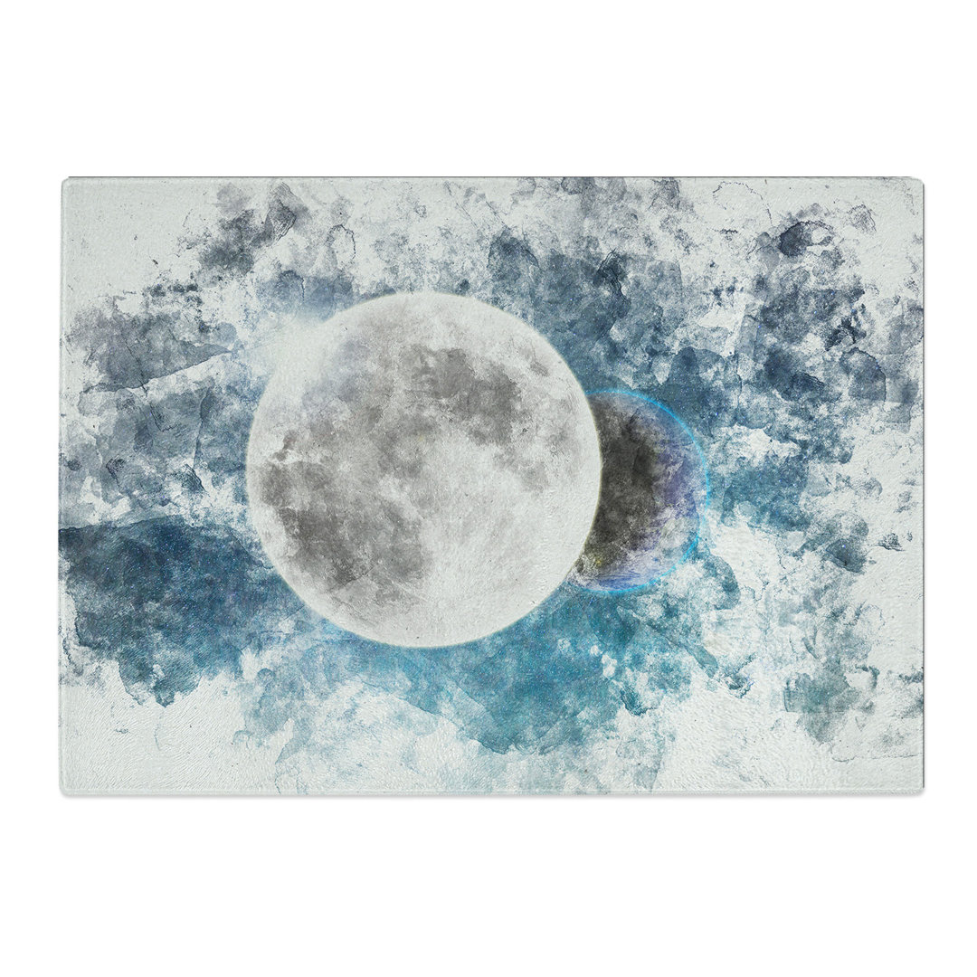 Tempered Glass Earth Behind the Moon Chopping Board