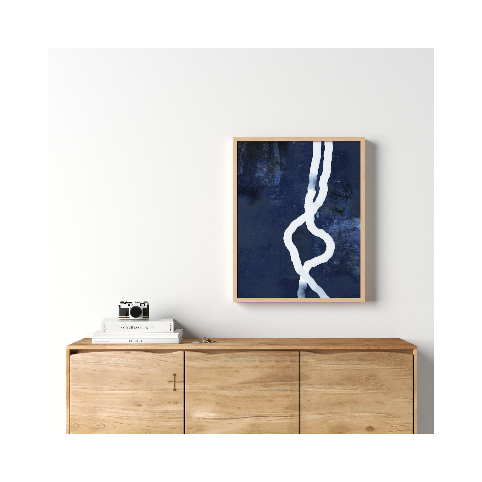 White Rope 3 by Jacques Pilon, Brown, 30" H x 24" W