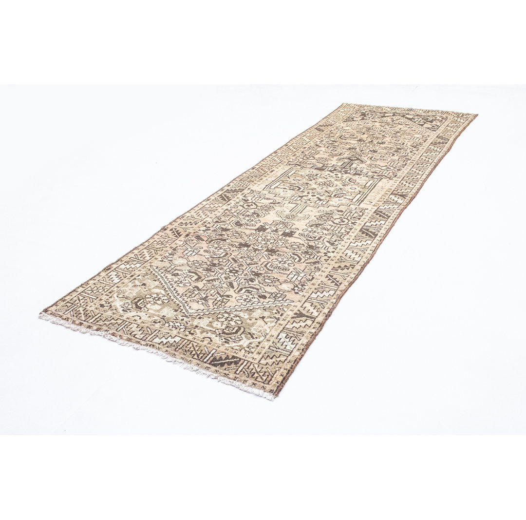 Hand Knotted Wool Brown Indoor/Outdoor Rug