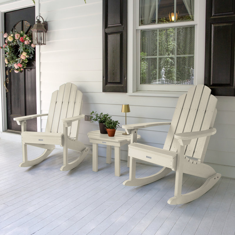Chaise berçante Anette Classic, Blanc délavé