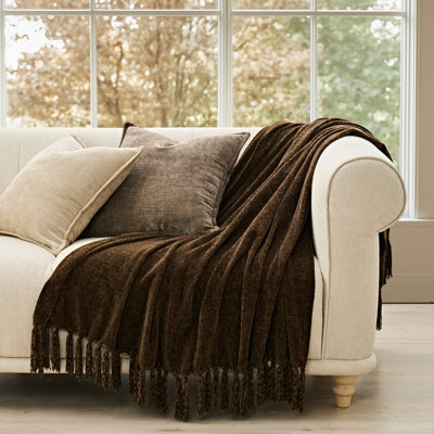 Soft Chenille Throw Blanket