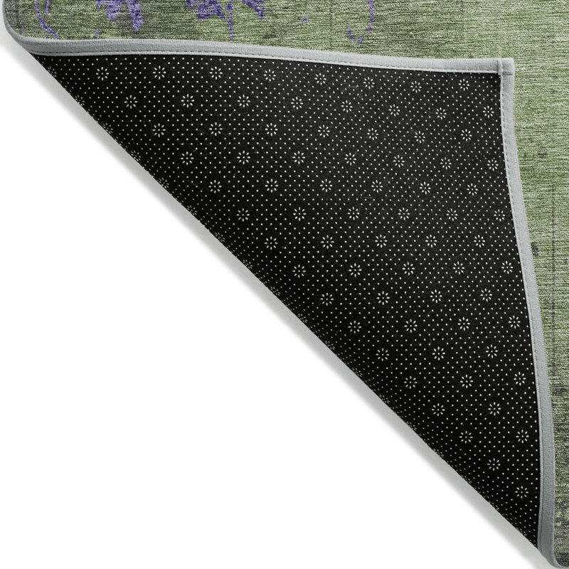 Tapis intérieur / extérieur Xhevrie lavable à la machine, Rectangle 9 pi x 12 pi