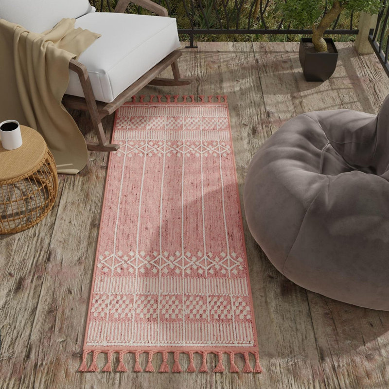 Tapis intérieur / extérieur Cosmina, Tapis de couloir 2 pi 2 po x 8 pi 2 po