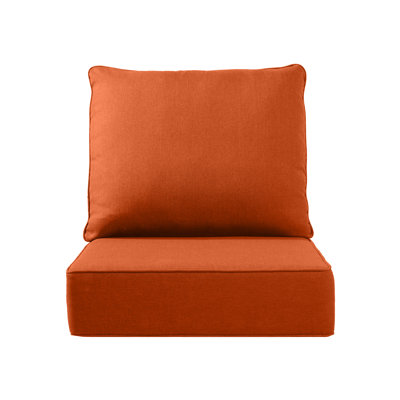 Outdoor Cushions For Patio Furniture,Outdoor Seat Cushion Set 24 X 24 X 6 Inch,Waterproof & Fade Resistant Outdoor Chair Cushions,Deep Patio Chair Cushion With Removable Cover
