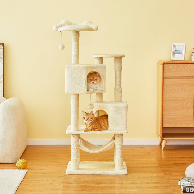 Habitation pour chat 55 po Bineta, Beige