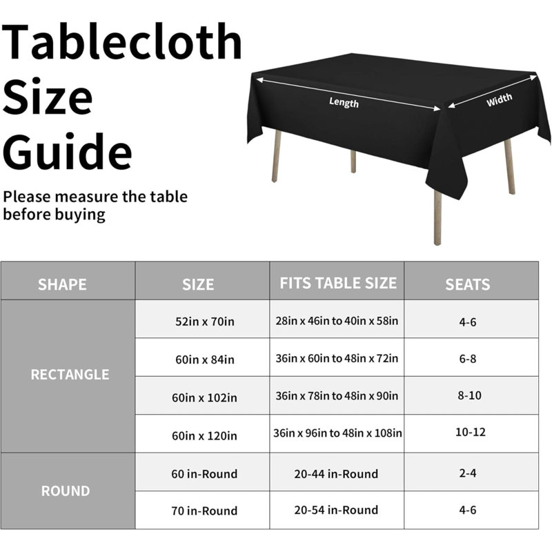 Waterproof Spill-Proof Tablecloth Stain Resistant Rectangle Table Cloth Wrinkle Free Decorative Fabric For Kitchen, Dining, Party, Weddings, Restaurants