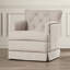 Fauteuil pivotant en lin 27,6 po