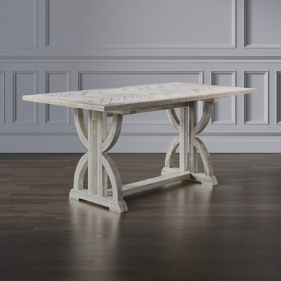 Paloalto 42 " Extendable Rectangular Unfinished with Solid Wood Base Dining Table