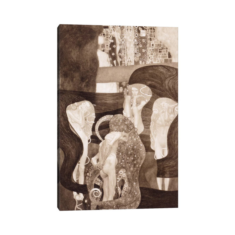 Jurisprudenz by Gustav Klimt - Wrapped Canvas Print, 152.5 cm H x 101.5 cm W
