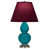 Turquoise foncé / argent antique