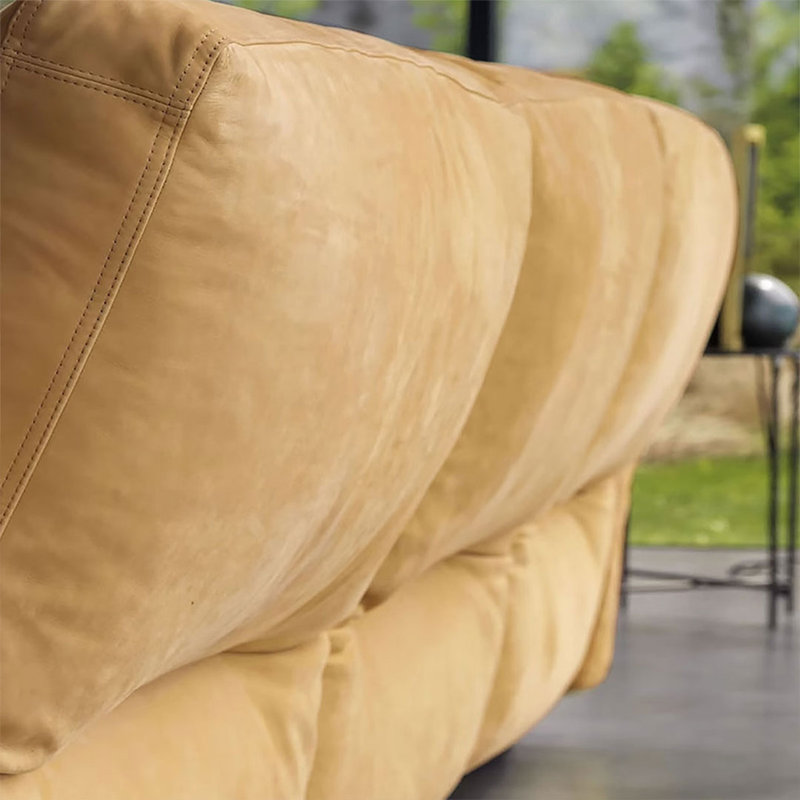 Canapé modulaire 120,08 po en polyester jaune