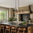 Lateefah-A 5 - Light Modern Kitchen Island Linear Black/Brass Pendant Light 