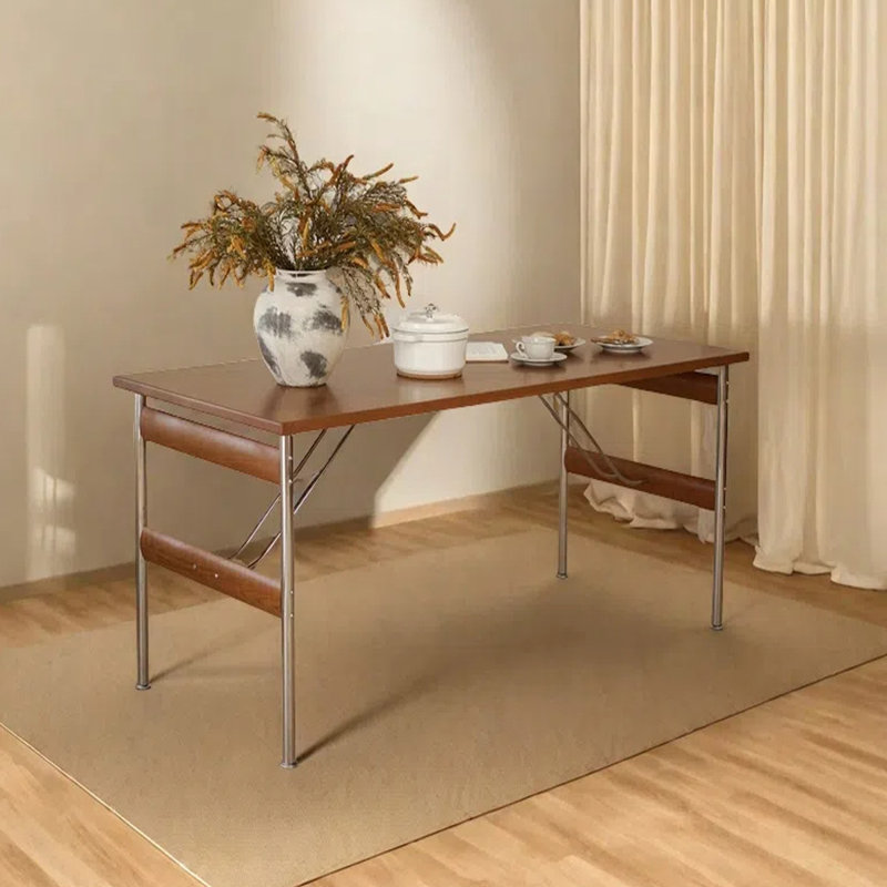 Table de salle à manger rectangulaire vintage, H 29,53 po x L 55,12 po x l 31,5 po