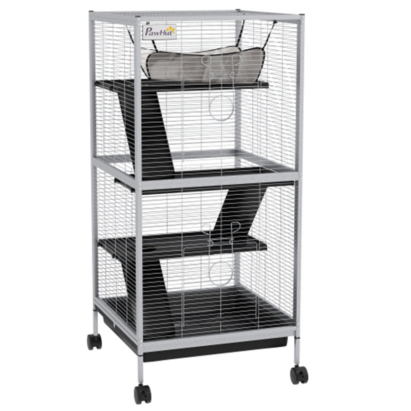 Cage en métal pour petits animaux, Blanc