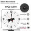 Horloge murale ours en bois