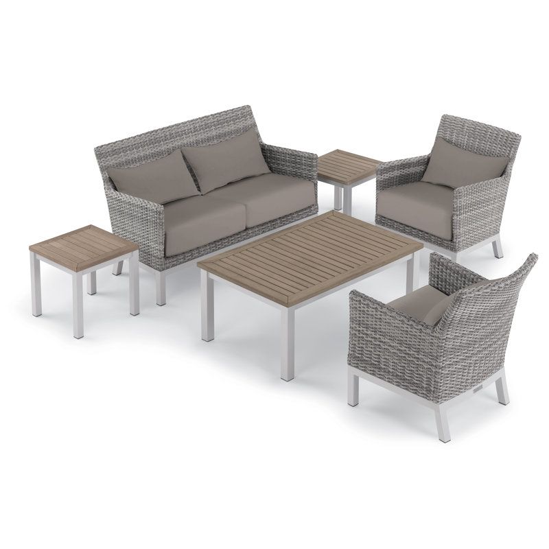 Argento and Travira Outdoor Conversation Set, Stone