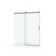 56" - 60" W X 76" H Frameless Soft-Closing Single Sliding Shower Door, 1/4" (6Mm) Tempered Glass With Explosion-Proof Coating Via Express Delivery, Chrome