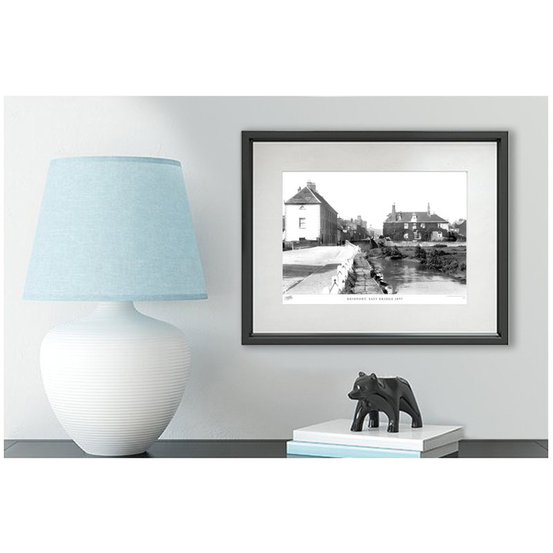 Bridport, East Bridge 1897 by Francis Frith - Single Picture Frame Print, 28cm H x 36cm W x 2.3cm D