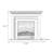 Light Gray Solid Wood Electric Fireplace-1089998632-1089998635
