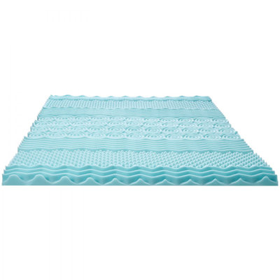 Mattress Topper Soft Memory Foam Cooling Gel Infusion Queen Size 2 Inches