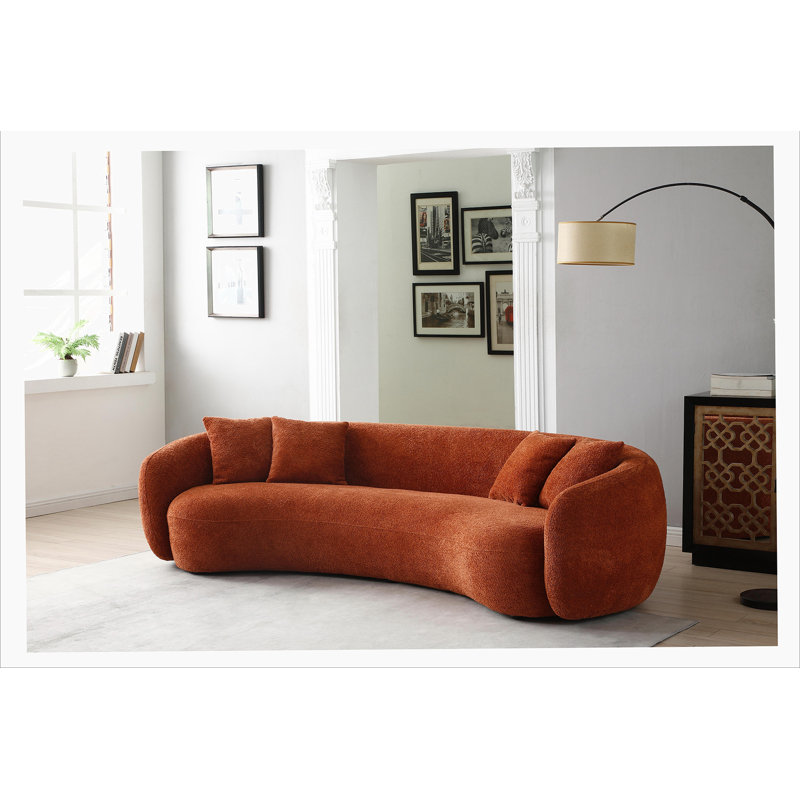 Canapé de salon Shaleine, Boucle orange