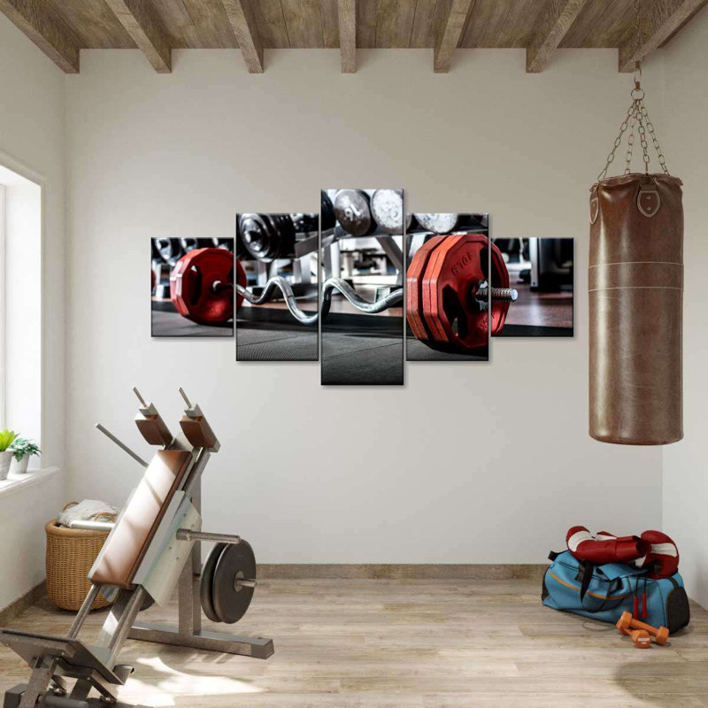 " Gym Equipment " 5 - Pieces, 68" H x 30" W x 1.25" D