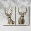«Handsome Whitetail» - Toile tendue avec châssis de qualité supérieure - Prêt à être accroché-108965769