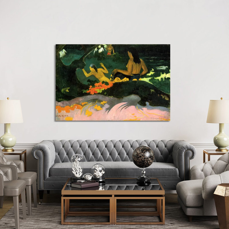 Fatata Te Miti (By The Sea) 1892 by Paul Gauguin - Wrapped Canvas Painting, 152.5 cm H x 101.5 cm W