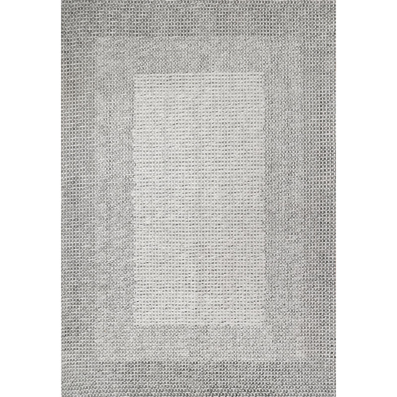 Tapis gris tissé à la main ENCHANT, Rectangle 5 pi x 8 pi